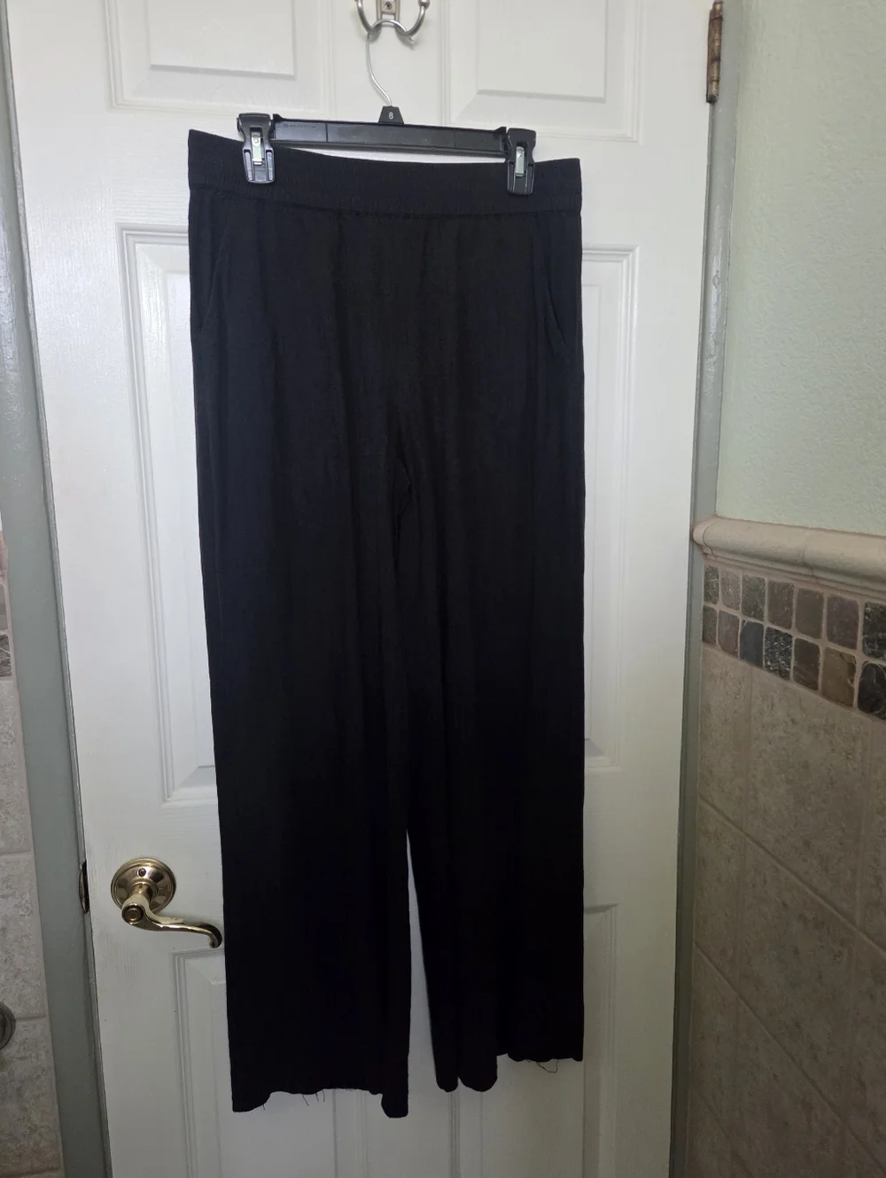 Marine Layer Black Elastic-Waist Pants Casual Everyday Loungwear Size Medium - Picture 8 of 14